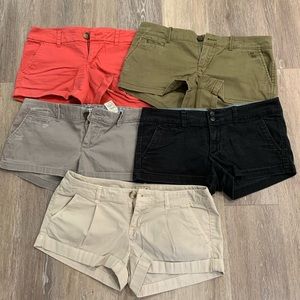 Lot of Abercrombie & Fitch and AE shorts size 2
